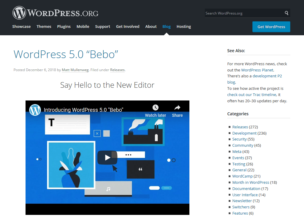 WordPress 5.0 – What does it have to offer?