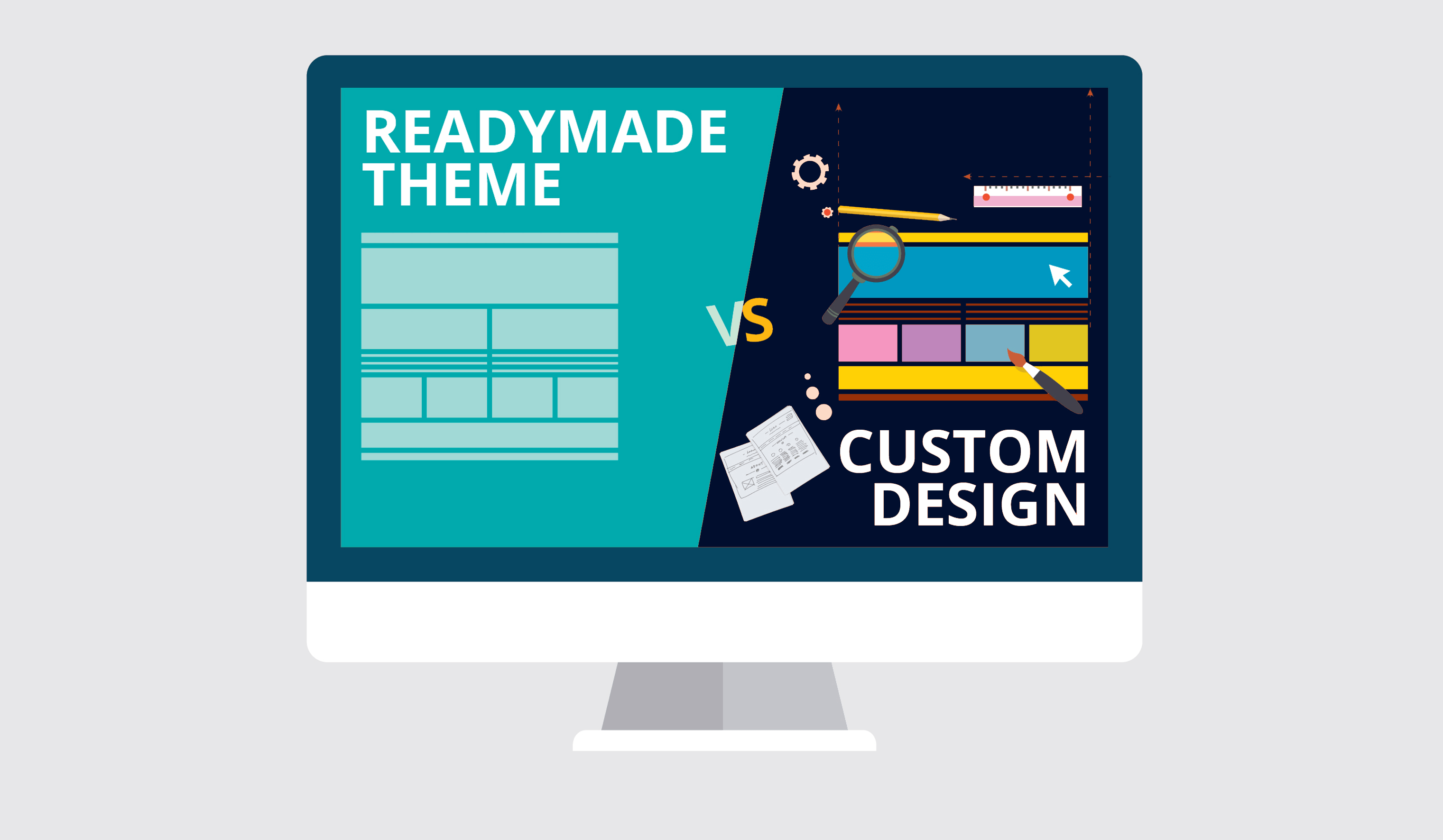 Custom Web Design vs Readymade Website Templates