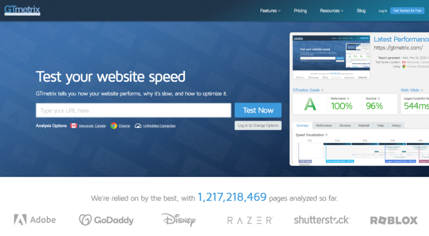 GTmetrix Tool